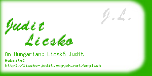 judit licsko business card